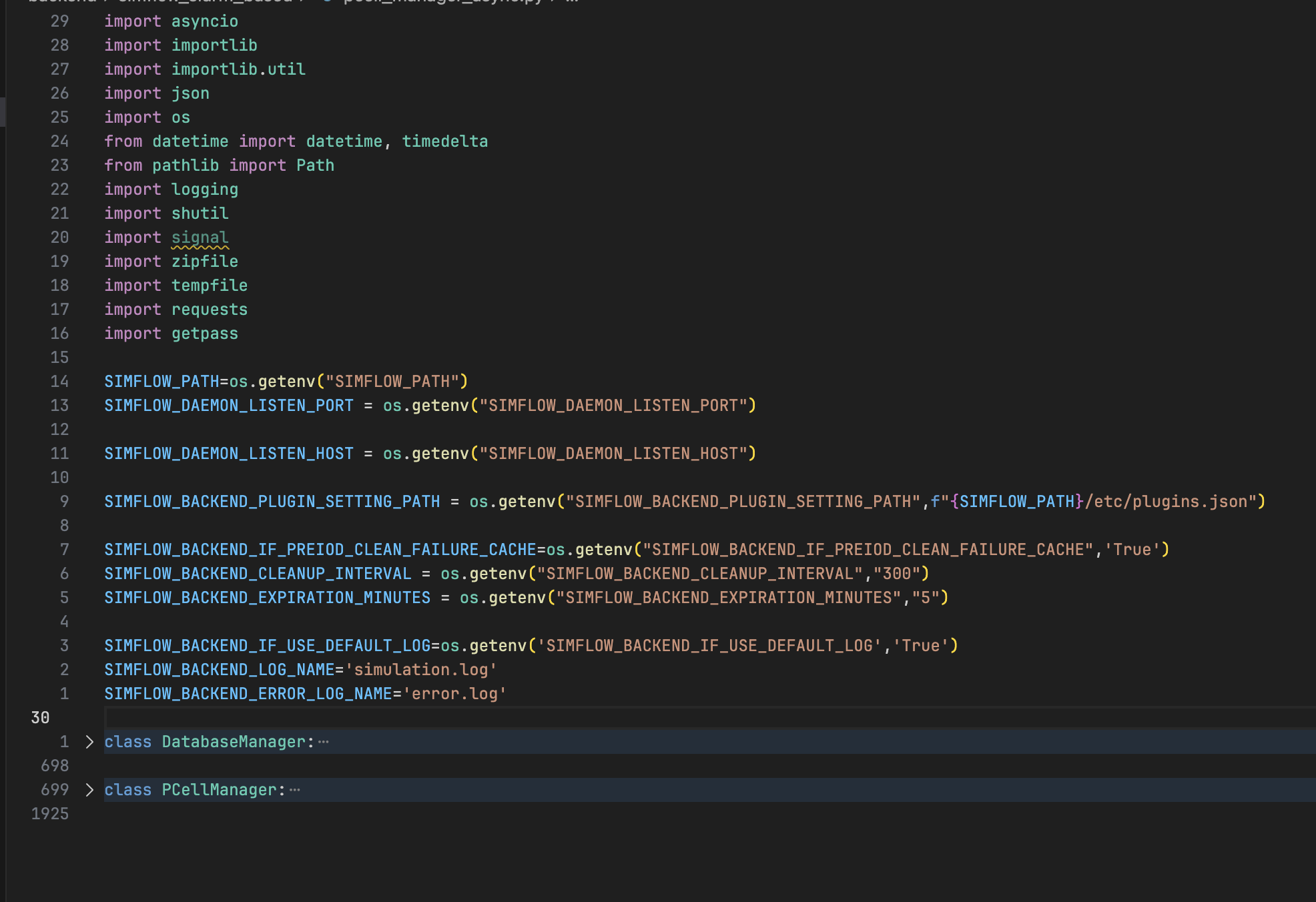 一个类负责一切，另一个类负责另一个一切（并调用那个调用一切的类）
