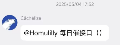 次月 4 日才看到接口文档